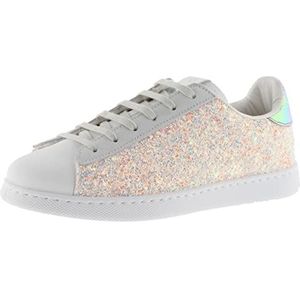 Victoria Tenis Glitter Neon, sneakers voor dames, Oranje, 42 EU