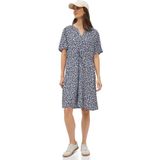 Cecil - Gestructureerde Jurk - Blauw - Dames