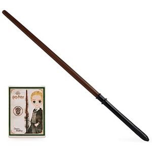 Official Wizarding World, Authentic 12-Inch Spellbinding Draco Malfoy Wand with Collectible Spell Card , Kids’ Harry Potter Fancy Dress Role Play Toys for Ages 6 and up