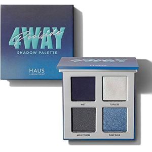 Haus Laboratories By Lady Gaga: 4-way Shadow Palet Glam Room Palette No 1 FAME, 4-delige oogschaduwpalet in 9 nuances of 10-delige palet met matten, metallic en glinsterende oogschaduw