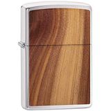 Zippo 29900 Woodchuck aansteker met cedermotief, winddicht, chroom, normale pasvorm