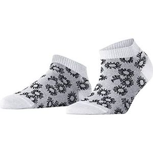 FALKE Daisy Fantasy Vrouwen Sneakersokken Duurzaam Lyocell Zwart Wit Meer kleuren kort gedessineerd 1 Paar