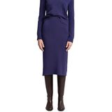 Streifen - Marine - Elastische Viscose - 53% Polyester, 47% Viscose