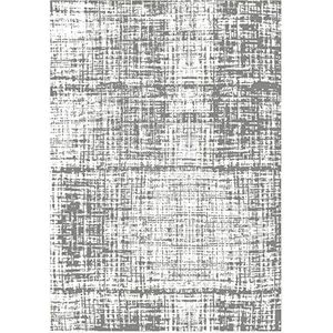 Homemania Bedrukt tapijt Mad 2, bedrukt, wit, grijs, van micropolyamide, 160 x 120 cm