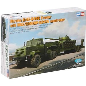 Hobby Boss 385513 Oekraïne KrAZ-6446 Tractor w.MAZ/ChMZAP-5247G semitrailer 1/35 KrAZ 6446 met MAZ/CHMZAP modelbouwset, verschillende