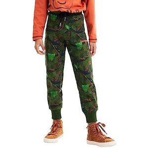 Desigual Pant_Azriel, 4086 Dark KAKI, 5/6, groen, S