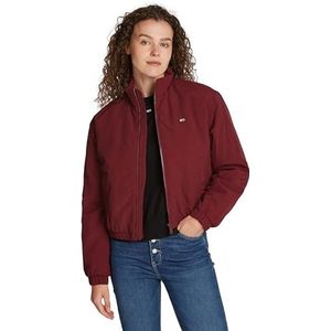 Tommy Jeans TJW ESSENTIAL gewatteerde jas DW0DW19688 bomberjack, paars (Deep Rouge), XXS, Paars (Deep Rouge), XXS