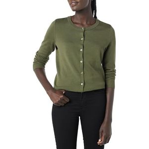 Amazon Essentials Women's Lichtgewicht vest met ronde hals (verkrijgbaar in grote maten), Olijfgroen, XS