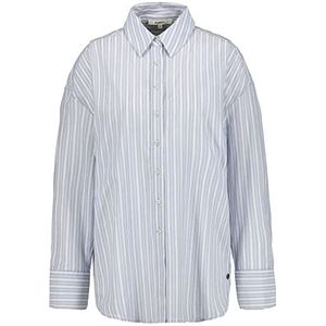 Garcia Damesshirt met lange mouwen, blauw grijs, XL, Blue Grey, XL