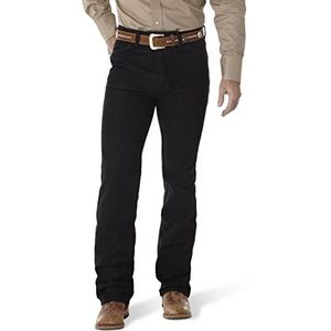 Wrangler Cowboy Cut Slim Fit Stretch Boot Cut Jeans, Zwart, Eén maat, Zwarte stretch, 36W / 34L