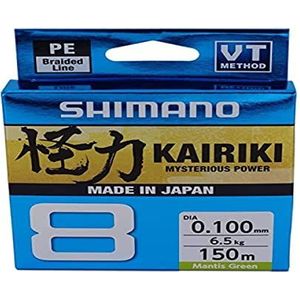 Shimano Kairiki 8, 150 Pere, 0,160 mm/10,3 kg, gevlochten vislijn, 59WPLA58R03