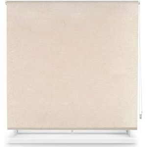 ECOMMERC3 | Verduisteringsrolgordijn, op maat, 90 x 230 cm, ondoorzichtig, stofmaat 87 x 225 cm, verduisteringsrolgordijn, kleur linnen