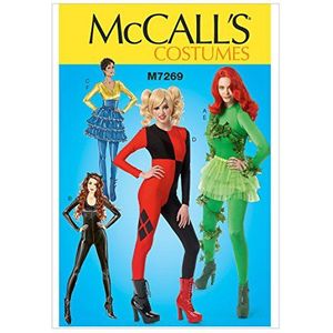 Mccall's Patterns 7269 D5, Misses Kostuums, Maten 12-14-16-18-20, satijn
