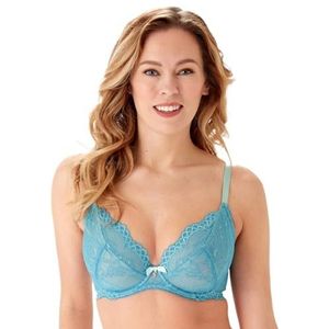 Gossard Dames Superboost Niet-gewatteerde Plunge BH, Ocean Blue, 32C, Oceaan Blauw, 70C