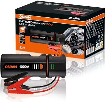 OSRAM - BATTERYjumpstart 1000 - Starthulp - Zwart - Inclusief USB-laadfunctie