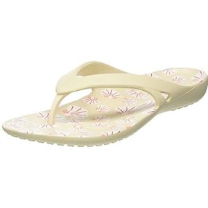 Crocs Kadee II Flip W Teenslipper dames,Winter Wit Multi,36/37 EU