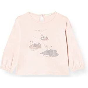 United Colors of Benetton T-shirt voor kinderen, Roze 3 V5, 62 cm