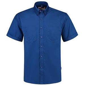 Tricorp 701003 Casual werkhemd met korte mouwen, 60% katoen/40% polyester, 170 g/m², koningsblauw, maat XL