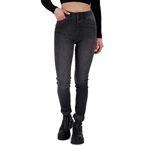 Alife and Kickin LeonoraAK DNM Q Pants Damesbroek Jeans Damesjeans Denimbroek Broek XS-XXL, Black Denim Washed, M, Black Denim Washed, M