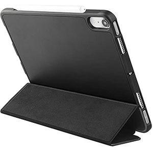 Nieuwe iPad Mini 8.3 beschermhoes met penhouder [standaard iPad 2a potlood / paar], intelligente hoes met drie deuren standaard met zachte TPU achterkant, automatische wekker/slaap (edel zwart)