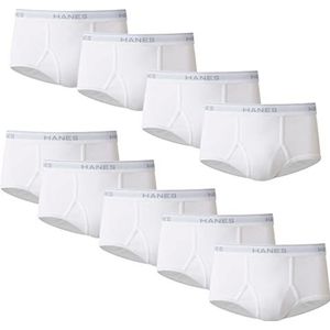 Hanes Heren slips (Pack van 7), 9 Pack Wit, S