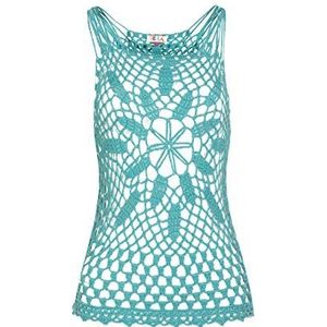 caneva Dames gehaakte top 19007165-CA02, turquoise, XS/S, turquoise, XS/S