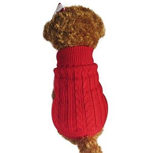 Gebreide wollen hondentrui, warme hondenjas, voor herfst, winter, voor kleine en middelgrote honden, Teddy, Chihuahua, Shiba, Basset, Hound, Bulldog