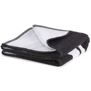 PUMA Unisex Team Towel Small (50x100) handdoeken, Black White, OSFA, Puma Black-Puma White., Eén maat