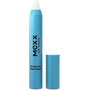 Mexx Ice Touch Woman Parfum to Go, fruitige bloemengeur voor dames, stevig parfum als pen, perfect voor onderweg, 3 g