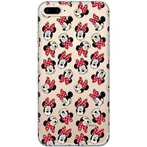 Originele en officieel gelicentieerde Disney Minnie en Mickey Mouse telefoonhoes voor iPhone 7 PLUS, iPhone 8 PLUS, case, cover, cover van kunststof TPU-siliconen, beschermt tegen stoten en krassen