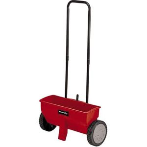 Einhell Strooiwagen GC-SR 12 (12 l, 45 cm strooibreedte, dubbele duwstang, kliksluiting aan beide zijden, verstelhendel, corrosiebestendige rol, behuizing van breukvast kunststof), Rood