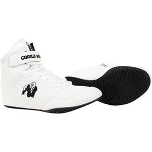 Gorilla Wear - High Tops Black White - Bodybuilding en Fitness schoenen met logo licht comfortabel perfect voor gym sport krachttraining polyester PU, wit, 48 EU