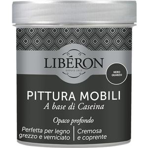 Libéron - Meubelverf op caseïnebasis - Quartz zwart - 0,5 l