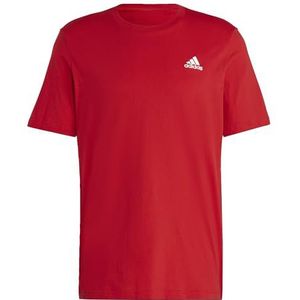 adidas Mannen Essentials Single Jersey Geborduurd Klein Logo T-shirt met korte mouwen, 3XL lang, 3 inch