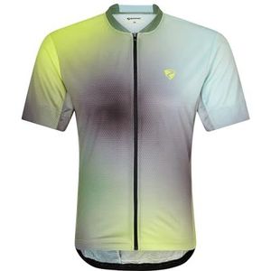 Ziener Heren NELETE fietsshirt/fietsshirt - mountainbike|racefiets - ademend, sneldrogend, elastisch, korte mouwen, crocodile, 48