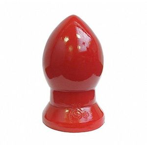 TSX Bed Knob Buddy Buttplug - eivormige anale plug - M - 14 cm lang - diameter tot 7,5 cm, rood