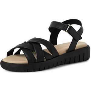 MARCO TOZZI 2-28283-44 damessandalen, zwart, 36 EU