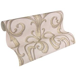Architects Paper Vliesbehang Nobile behang barok 10,05 m x 0,70 m bruin metallic lila Made in Germany 958922 95892-2