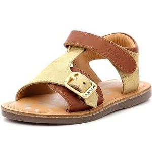 KICKERS Diazz sandalen voor meisjes, Kameel Goud, 33 EU