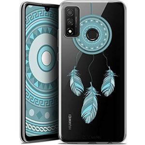 Caseink Beschermhoesje voor Huawei P Smart 2020 (6.2) [Gel, HD-motief, bedrukt in Frankrijk, Dreamy Design, dromenvanger, blauw, zacht – ultradun]