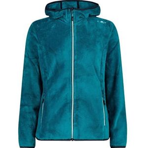 CMP - Woman Jacket Fix Hood, Teal, 40