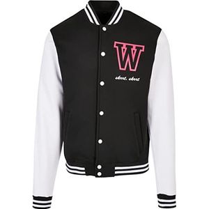 Mister Tee Wonderful College Jacket Blk/Wht XL Jas, Heren, zwart/wit, XL