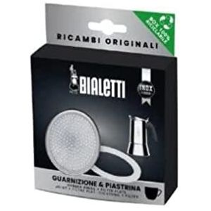 Bialetti Ricambi, Includes 1 Gasket and 1 Plate, Compatible with Venus, Kitty, Musa and Class (10 Cups)