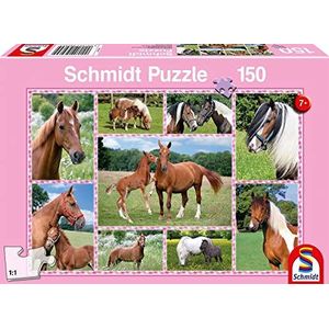 Schmidt - SCH-56269 - Prachtige Paarden, 150 stukjes Puzzel - vanaf 7 jaar - dieren puzzel