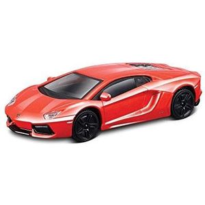 Bburago Street FIRE Lamborghini Super Car-1:43 schaal - ongelooflijk gedetailleerd gegoten Relpica verzamelmodel, metaal, rood, one size