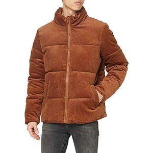 Urban Classics Boxy Corduroy Puffer Herenjas, toffee, S