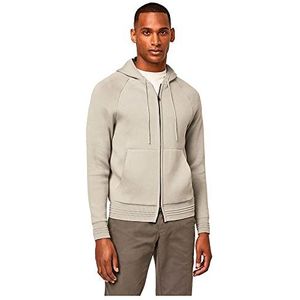 Hackett London Men's DF Knit Hoodie Pullover Sweater, Stone/Grey, XXL