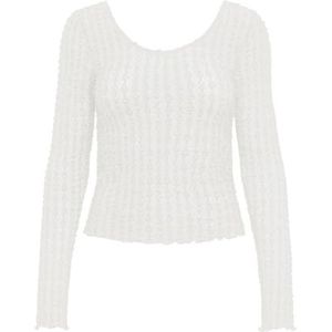 ONLTWINKY L/S LACE TOP JRS, cloud dancer, S