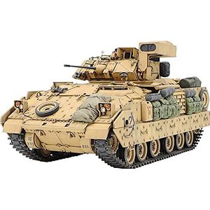 TAMIYA 35264-1:35 US M2A2 Bradley Desert Storm IFV -2 - plastic bouwset - modelbouw - getrouwe replica - gedetailleerd bouwpakket - knutselen - hobby - montage, beige, zwart