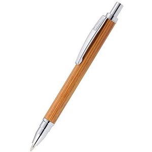 ONLINE Balpen Mini Wood Pen Bamboo, van fijn hout, incl. D1 standaard vulling schrijfkleur zwart